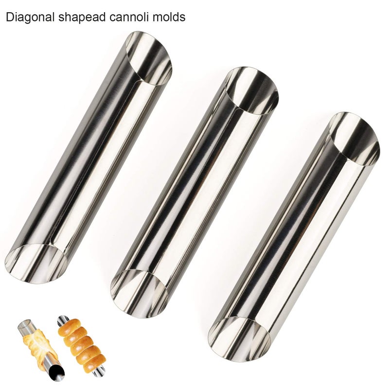 forkmannie Cream Horn Molds Stainless Steel Cone Tubular Shaped Mold for Cannoli Tubes Croissant (cream cone) - Image 3